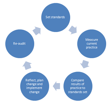 Diagrama del ciclo de auditoría