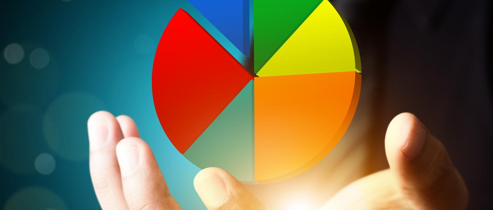 Gráfico circular de colores