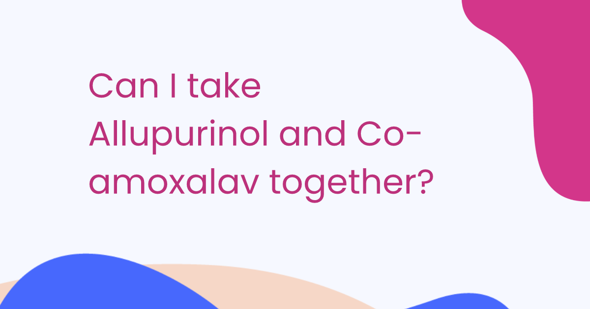 Can I take Allupurinol and Co-amoxalav together?